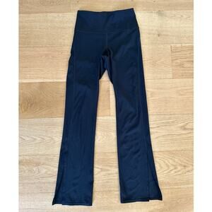 Wellbeing + Being Well - Slit Ankle Flare Pants in Black